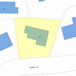 93 Wendell Rd, Newton, MA 02459 plot plan