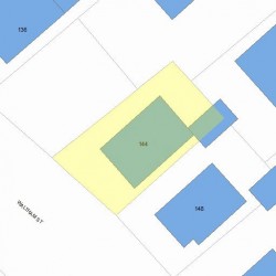 144 Waltham St, Newton, MA 02465 plot plan