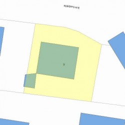 9 Roberts Ave, Newton, MA 02460 plot plan