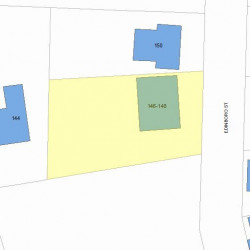 148 Edinboro St, Newton, MA 02460 plot plan