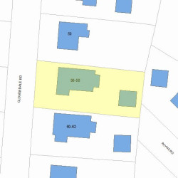 56 Cloverdale Rd, Newton, MA 02461 plot plan