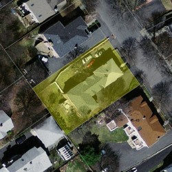 39 Eddy St, Newton, MA 02465 aerial view