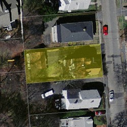 15 Clarendon St, Newton, MA 02460 aerial view