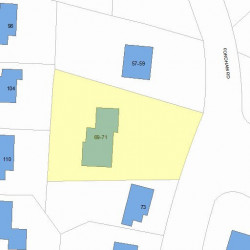 69 Fordham Rd, Newton, MA 02465 plot plan