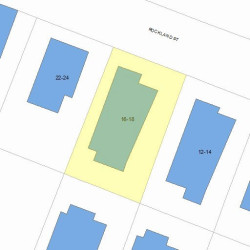 18 Rockland St, Newton, MA 02458 plot plan