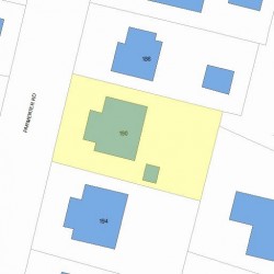 190 Parmenter Rd, Newton, MA 02465 plot plan