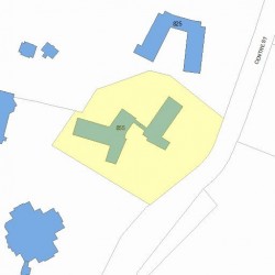 855 Centre St, Newton, MA 02459 plot plan