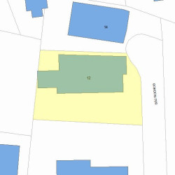 12 Gordon Ter, Newton, MA 02458 plot plan