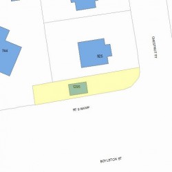 1295 Boylston St, Newton, MA 02464 plot plan