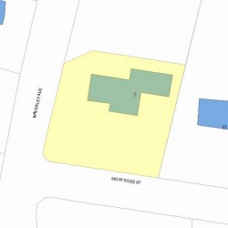 5 Montrose St, Newton, MA 02458 plot plan