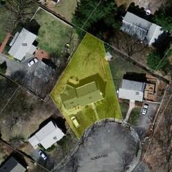 41 Albert Rd, Newton, MA 02466 aerial view