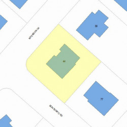 44 Myerson Ln, Newton, MA 02459 plot plan