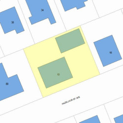 10 Hazelhurst Ave, Newton, MA 02465 plot plan