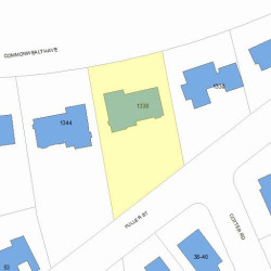 1338 Commonwealth Ave, Newton, MA 02465 plot plan