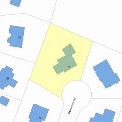 20 Wimbledon Cir, Newton, MA 02465 plot plan