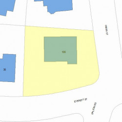 106 Gibbs St, Newton, MA 02459 plot plan