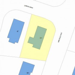 341 Waverley Ave, Newton, MA 02458 plot plan