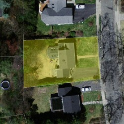 64 Ferncroft Rd, Newton, MA 02468 aerial view