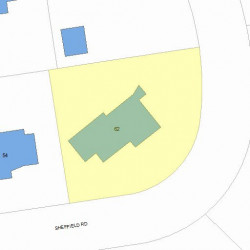 62 Sheffield Rd, Newton, MA 02460 plot plan