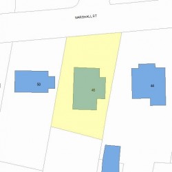 48 Marshall St, Newton, MA 02459 plot plan