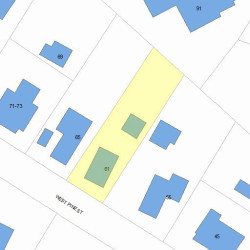 61 Pine St, Newton, MA 02466 plot plan