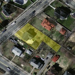 614 California St, Newton, MA 02460 aerial view