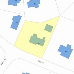 258 Prince St, Newton, MA 02465 plot plan