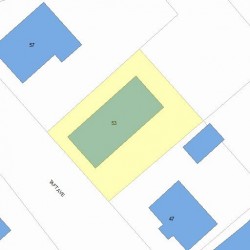 53 Taft Ave, Newton, MA 02465 plot plan