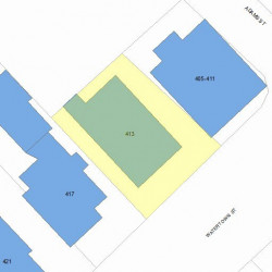 413 Watertown St, Newton, MA 02458 plot plan