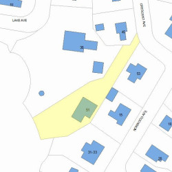 51 Crescent Ave, Newton, MA 02459 plot plan