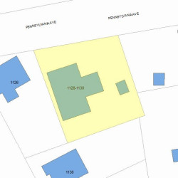 1128 Chestnut St, Newton, MA 02465 plot plan