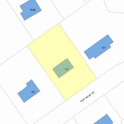 145 Pine Ridge Rd, Newton, MA 02468 plot plan