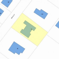 36 Grove St, Newton, MA 02466 plot plan