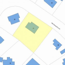 41 Westminster Rd, Newton, MA 02459 plot plan