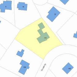 150 Collins Rd, Newton, MA 02468 plot plan