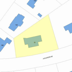 59 Alexander Rd, Newton, MA 02461 plot plan