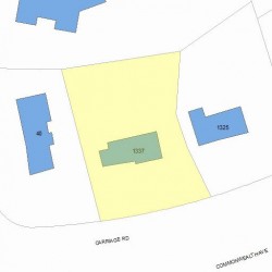 1337 Commonwealth Ave, Newton, MA 02465 plot plan