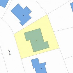 22 David Rd, Newton, MA 02459 plot plan