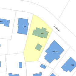 148 Church St, Newton, MA 02458 plot plan