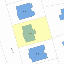 32 Blake St, Newton, MA 02460 plot plan