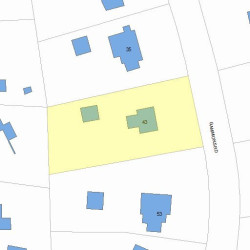 43 Gammons Rd, Newton, MA 02468 plot plan