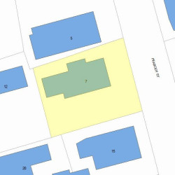 9 Peabody St, Newton, MA 02458 plot plan