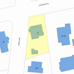 80 Highland Ave, Newton, MA 02460 plot plan