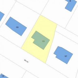 133 Day St, Newton, MA 02466 plot plan