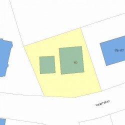 183 Webster St, Newton, MA 02465 plot plan