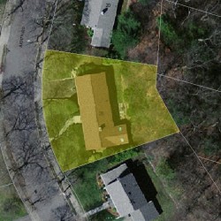 28 Judith Rd, Newton, MA 02459 aerial view