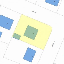 21 King St, Newton, MA 02466 plot plan