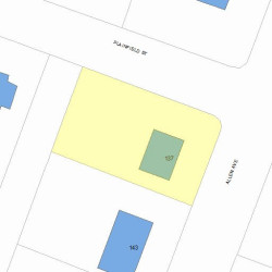 137 Allen Ave, Newton, MA 02468 plot plan