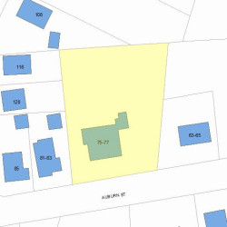 77 Auburn St, Newton, MA 02465 plot plan