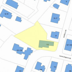 119 Charlesbank Rd, Newton, MA 02458 plot plan